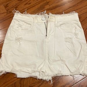 Express White Denim Skirt. Size 0.